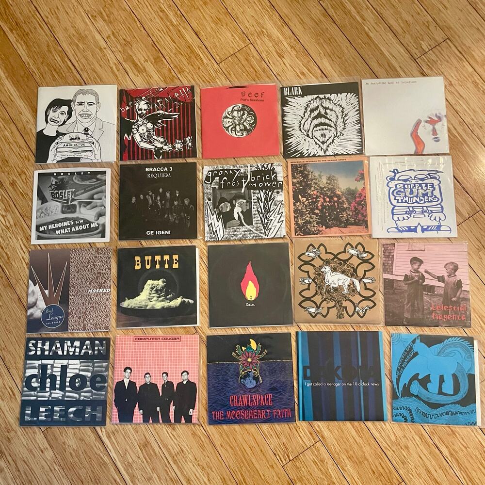 Lot #1 of 20 Indie Rock Punk Shoegaze Alternative 7" records